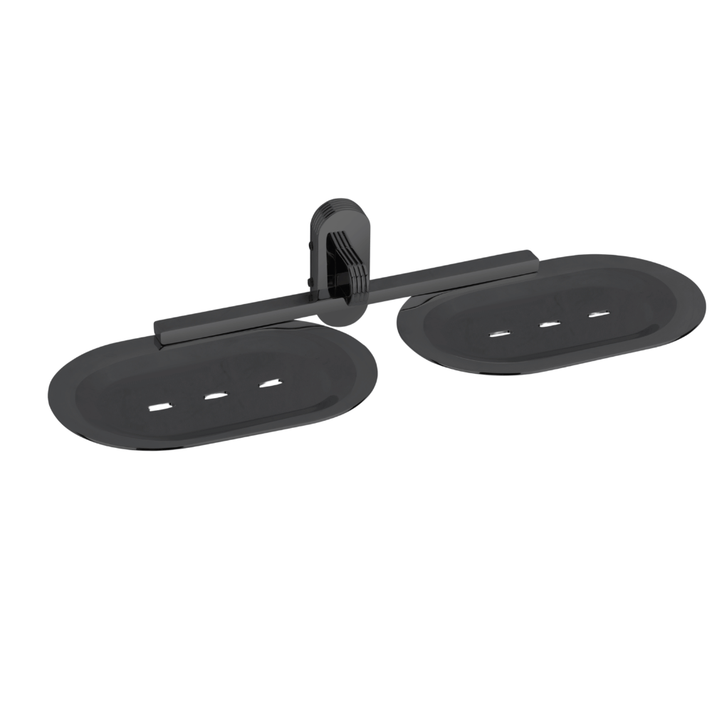 Double Soap Dish ONYX Matt Black