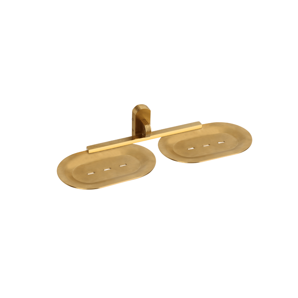 Double Soap Dish ONYX Matt Gold