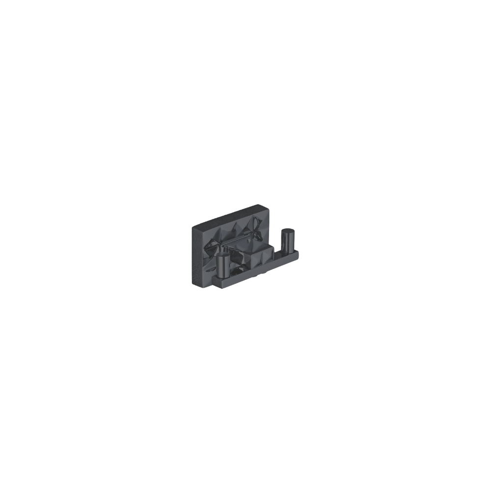 Robe Hook CRYSTAL Matt Black