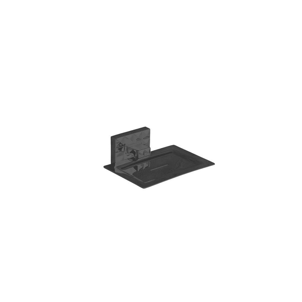 Soap Dish Brass CRYSTAL Matt Black