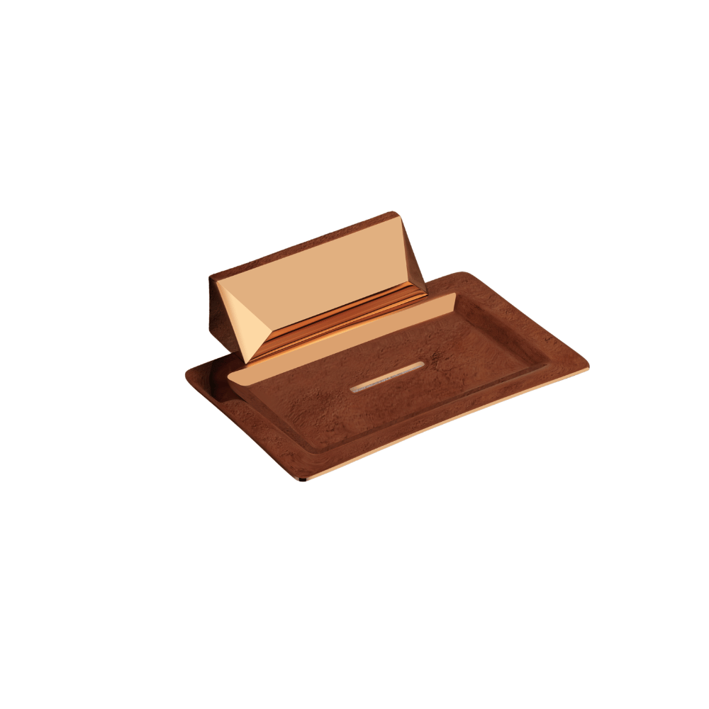 Soap Dish Brass STERIA Rose Gold
