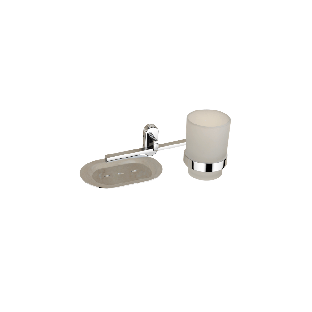 Soap With Tumbler ONYX Chrome